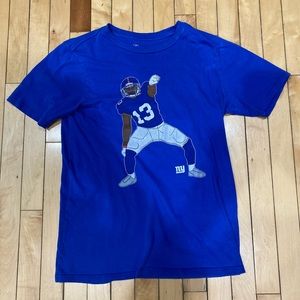 Blue, Men's Small, Odell Beckham Jr. T-Shirt, One flaw shown in pictures